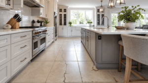 kitchen tile damage
