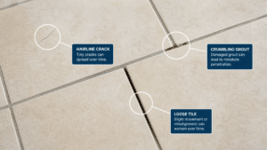 signs of tile damage