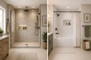 Walk-In Shower vs. Tub-Shower Combos
